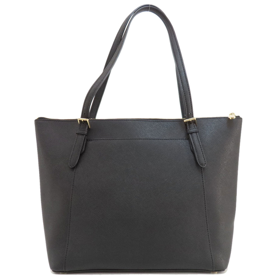 MICHAEL KORS Tote Bag PVC black logo Women Used Authentic