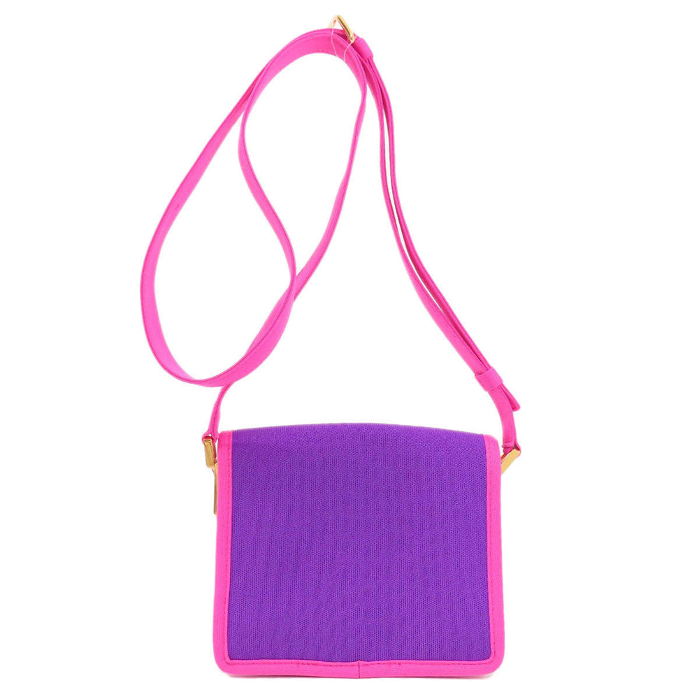 MARNI Shoulder Bag canvas pink logo Women Used Authentic