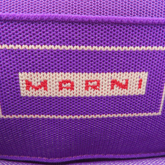 MARNI Shoulder Bag canvas pink logo Women Used Authentic