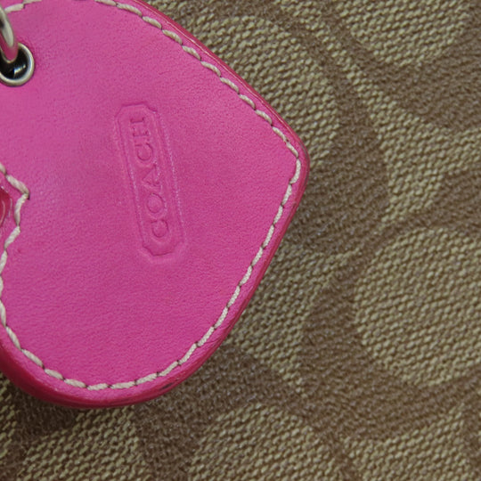 COACH Tote Bag F29564 PVC Brown Signature 2WAY