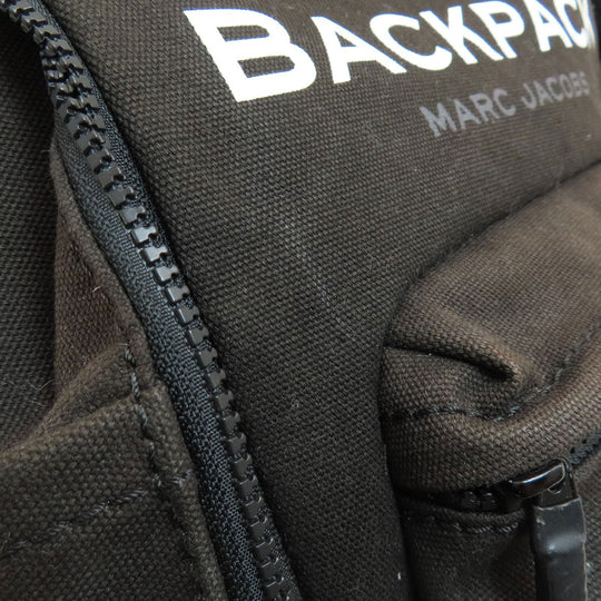 MARC JACOBS Backpack canvas black logo
