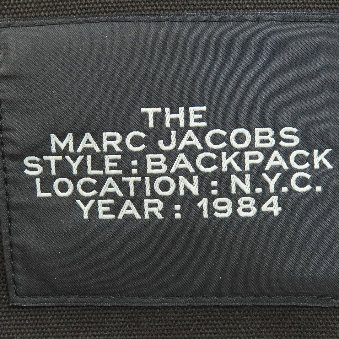 MARC JACOBS Backpack canvas black logo