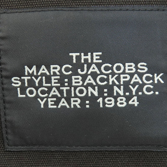 MARC JACOBS Backpack canvas black logo