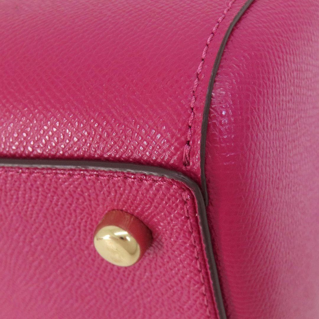 COACH Handbag 79946 PVC pink 2WAY Women Used Authentic