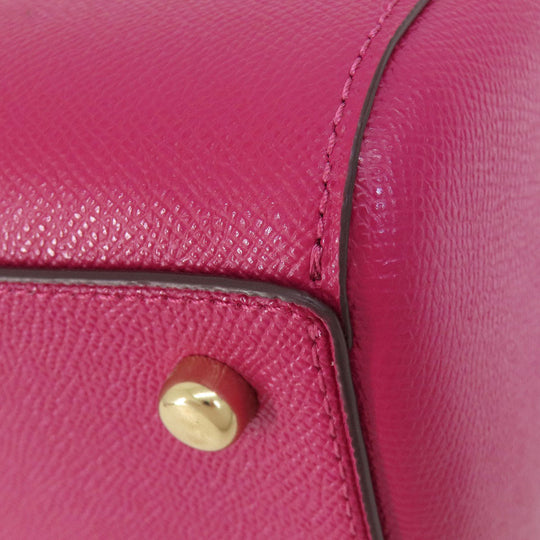 COACH Handbag 79946 PVC pink 2WAY Women Used Authentic