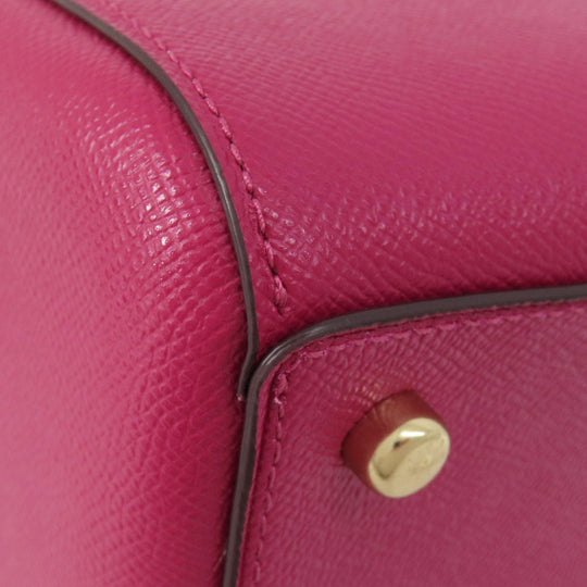 COACH Handbag 79946 PVC pink 2WAY Women Used Authentic