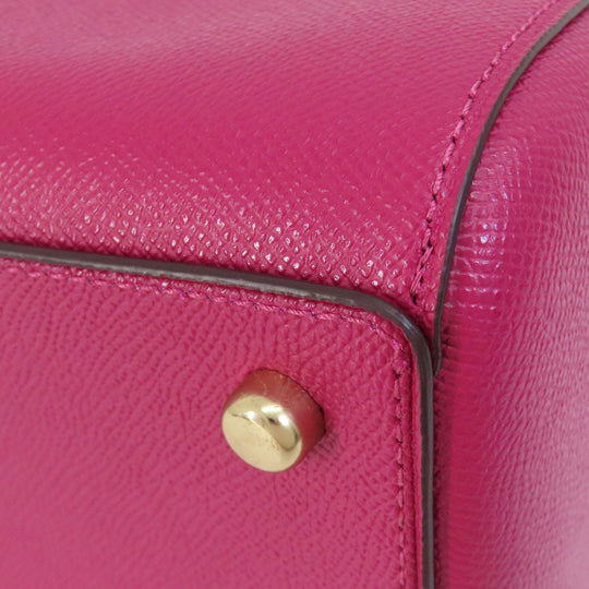 COACH Handbag 79946 PVC pink 2WAY Women Used Authentic