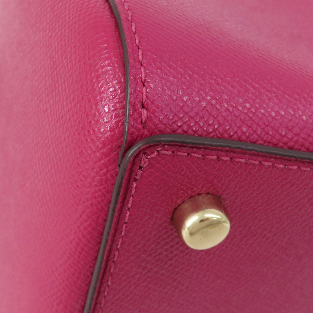 COACH Handbag 79946 PVC pink 2WAY Women Used Authentic