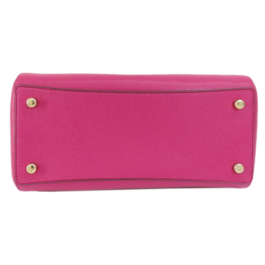 COACH Handbag 79946 PVC pink 2WAY Women Used Authentic