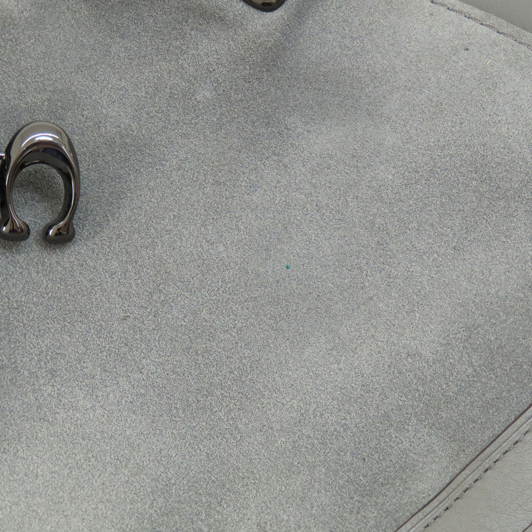 COACH Handbag 32316 leather gray Dreamer 2WAY Women Used Authentic