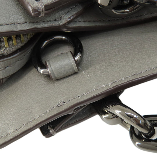 COACH Handbag 32316 leather gray Dreamer 2WAY Women Used Authentic