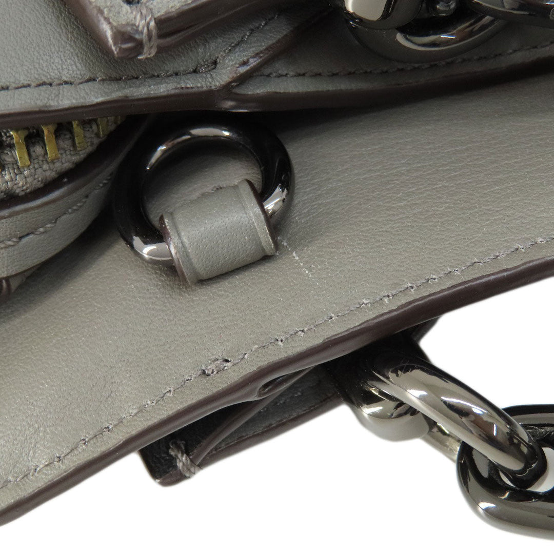 COACH Handbag 32316 leather gray Dreamer 2WAY Women Used Authentic