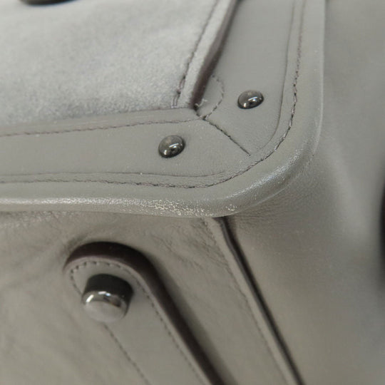 COACH Handbag 32316 leather gray Dreamer 2WAY Women Used Authentic