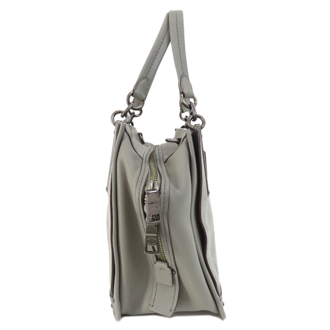 COACH Handbag 32316 leather gray Dreamer 2WAY Women Used Authentic