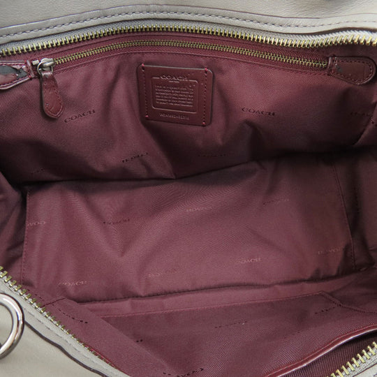 COACH Handbag 32316 leather gray Dreamer 2WAY Women Used Authentic