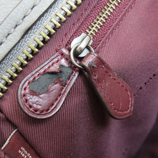 COACH Handbag 32316 leather gray Dreamer 2WAY Women Used Authentic