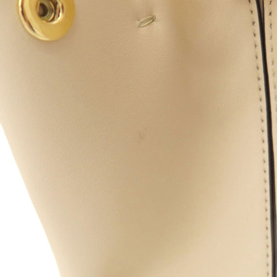 MARNI Handbag leather beige logo