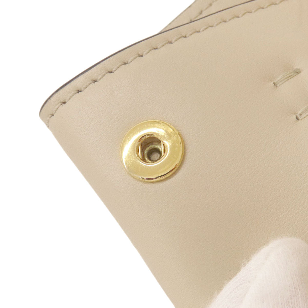 MARNI Handbag leather beige logo