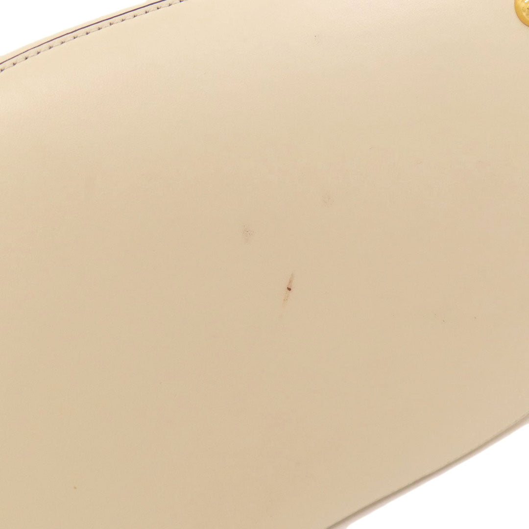 MARNI Handbag leather beige logo