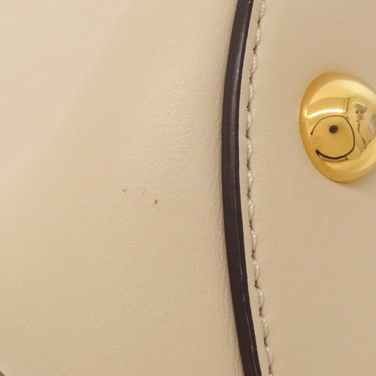 MARNI Handbag leather beige logo