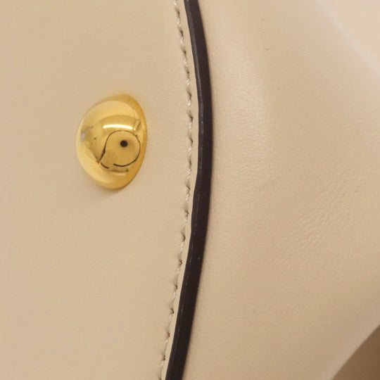 MARNI Handbag leather beige logo