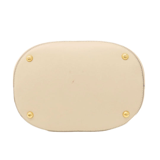 MARNI Handbag leather beige logo