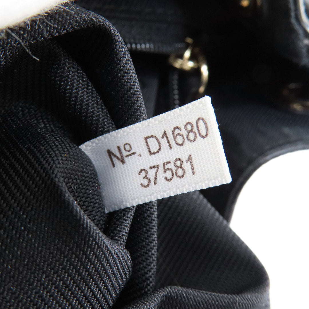 COACH Backpack 37581 leather black logoMetal Women Used Authentic