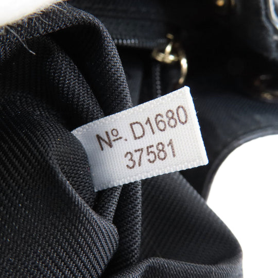 COACH Backpack 37581 leather black logoMetal Women Used Authentic