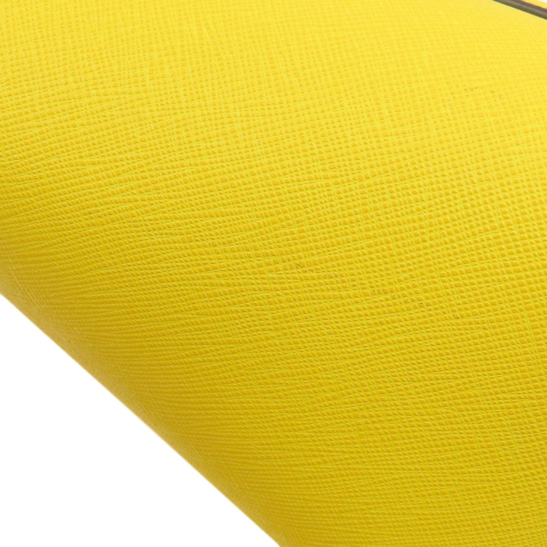 MICHAEL KORS Tote Bag leather yellow logo Women Used Authentic