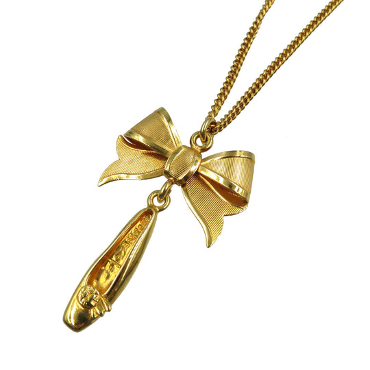 CELINE Necklace metal gold Women Used Authentic