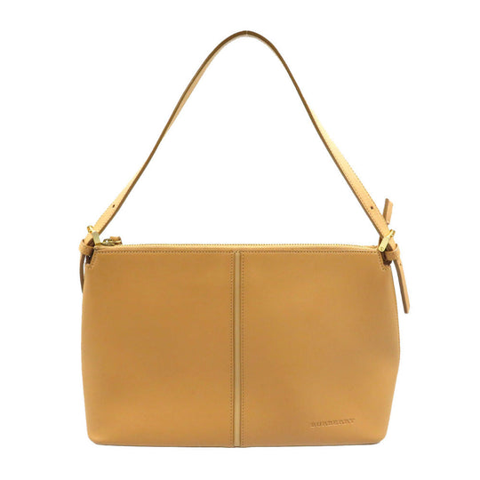 BURBERRY Shoulder Bag leather beige Women Used Authentic