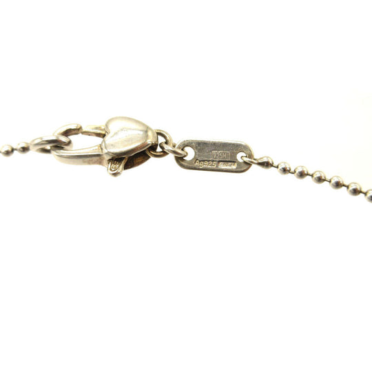 GUCCI Necklace Silver925 Silver Ball Chain Heart Women Used Authentic