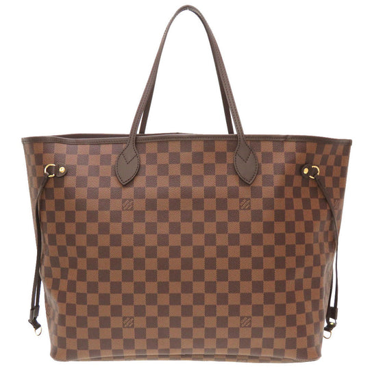 LOUIS VUITTON Tote Bag N41357 Damier canvas Brown Damier New Neverfull GM Women Used Authentic