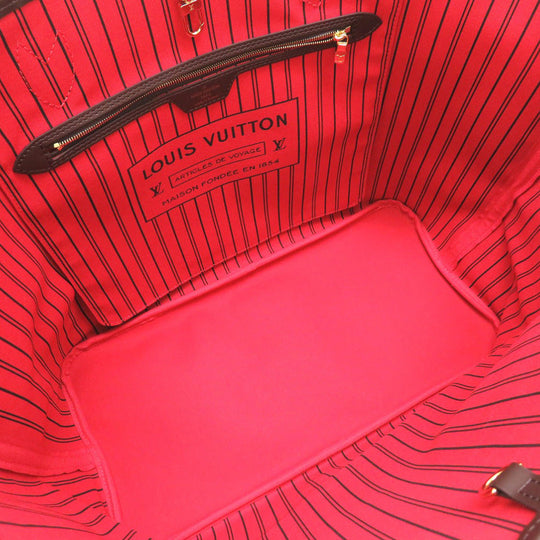 LOUIS VUITTON Tote Bag N41357 Damier canvas Brown Damier New Neverfull GM Women Used Authentic