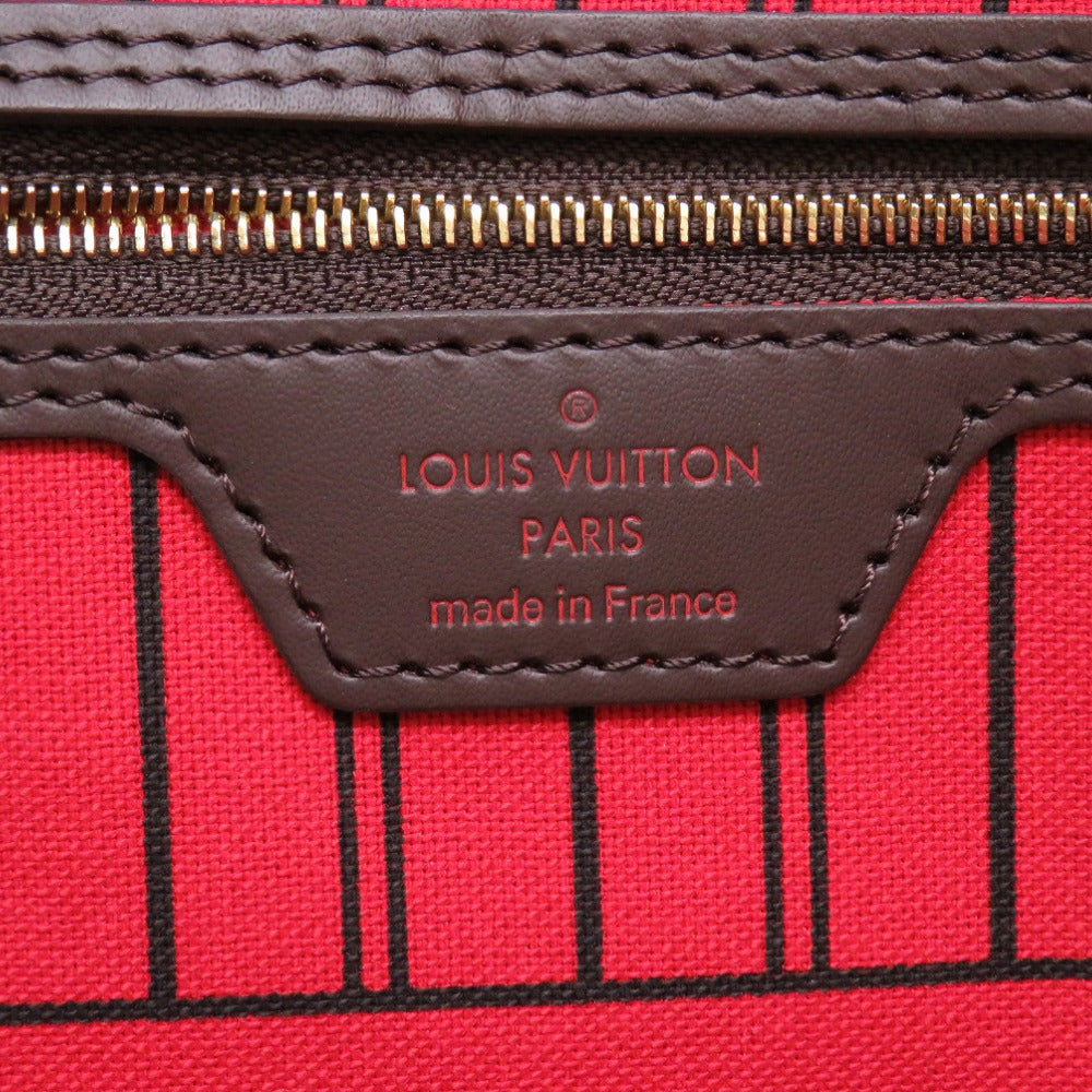 LOUIS VUITTON Tote Bag N41357 Damier canvas Brown Damier New Neverfull GM Women Used Authentic