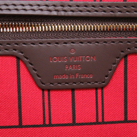 LOUIS VUITTON Tote Bag N41357 Damier canvas Brown Damier New Neverfull GM Women Used Authentic