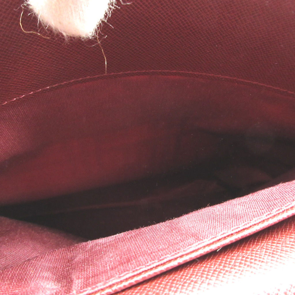 BURBERRY Shoulder Bag Canvas, Leather beige check Women Secondhand Authentic