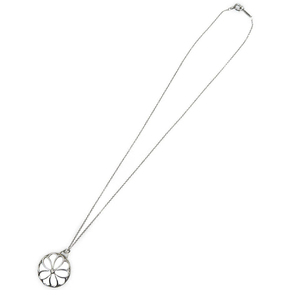 TIFFANY&Co. Necklace Silver925, Diamond Silver Women Used Authentic