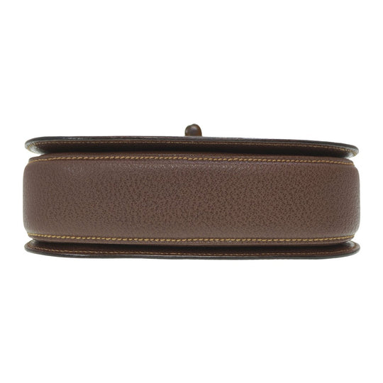 GUCCI Handbag leather Brown Bamboo Women Used Authentic