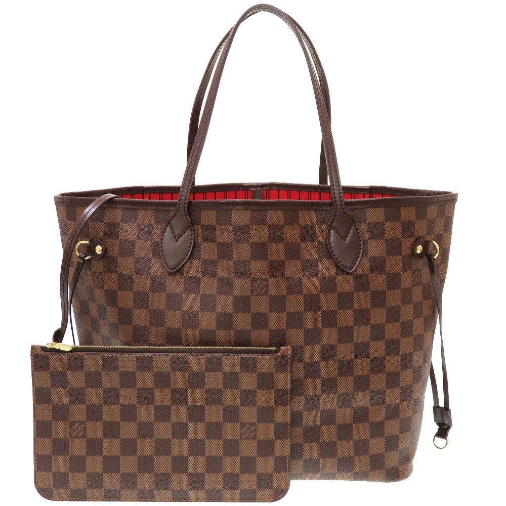LOUIS VUITTON Tote Bag N41358 Damier canvas Slys Damier New Neverfull MM Women Used Authentic