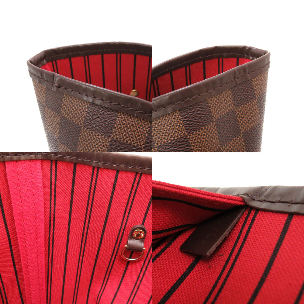 LOUIS VUITTON Tote Bag N41358 Damier canvas Slys Damier New Neverfull MM Women Used Authentic