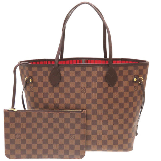 LOUIS VUITTON Tote Bag N41358 Damier canvas Slys Damier New Neverfull MM Women Used Authentic