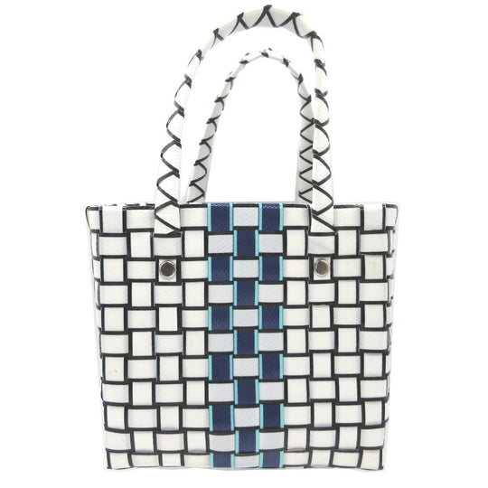 MARNI Handbag plastic white Micro Basket Bag Women Used Authentic