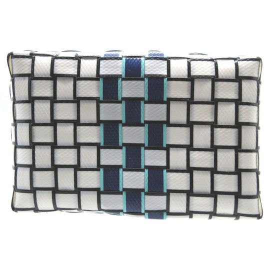 MARNI Handbag plastic white Micro Basket Bag Women Used Authentic