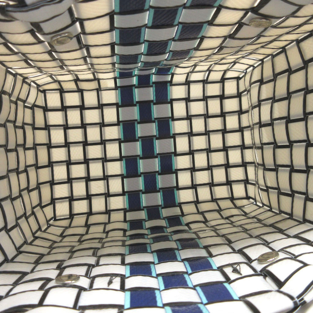 MARNI Handbag plastic white Micro Basket Bag Women Used Authentic