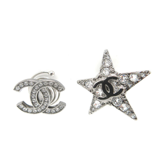 CHANEL Other accessories metal Silver COCO Mark Star Rhinestone Hair Accessory Women Used Authentic