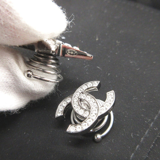 CHANEL Other accessories metal Silver COCO Mark Star Rhinestone Hair Accessory Women Used Authentic