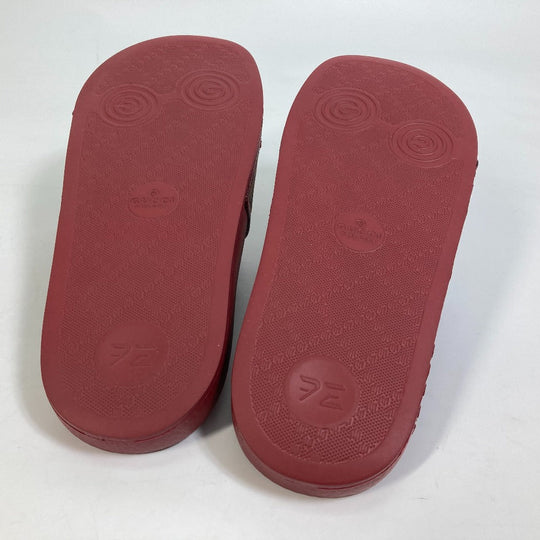 GUCCI Sandals 655036 rubber wine-red shoes Doraemon 35