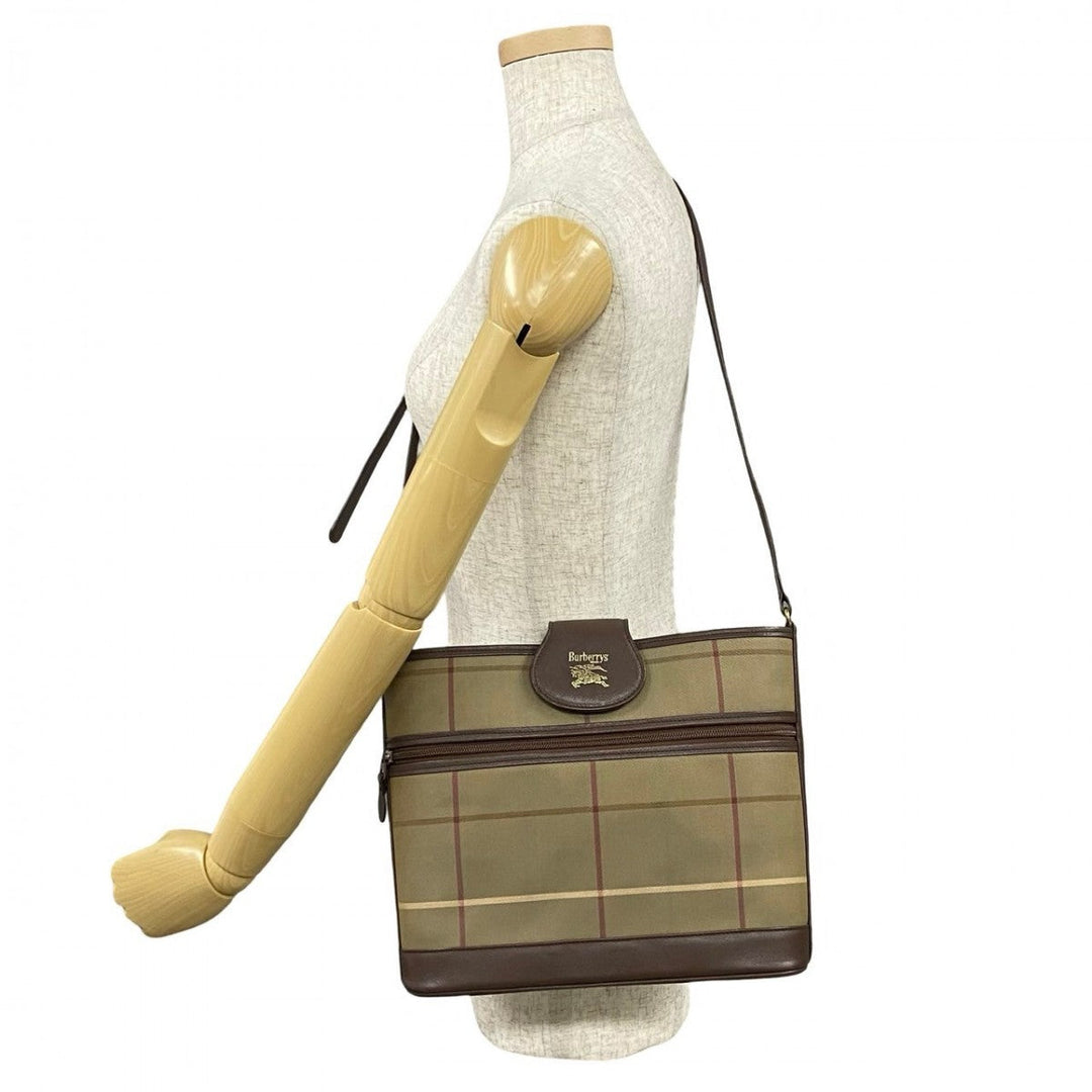 BURBERRY Shoulder Bag canvas Brown