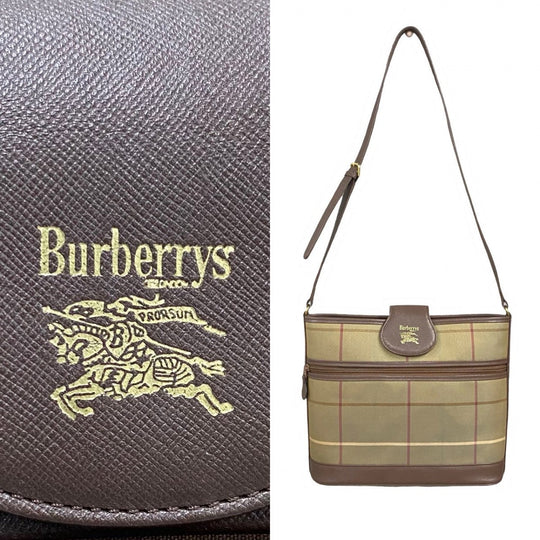 BURBERRY Shoulder Bag canvas Brown